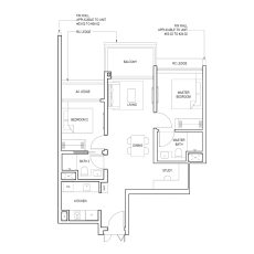 2 Bedroom Premium + Study