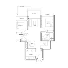 2 Bedroom Premium + Study